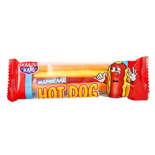 Мармелад жевательный HOT DOG 18 гр. Канди Клаб /Candy Club/ (36 шт-упак)