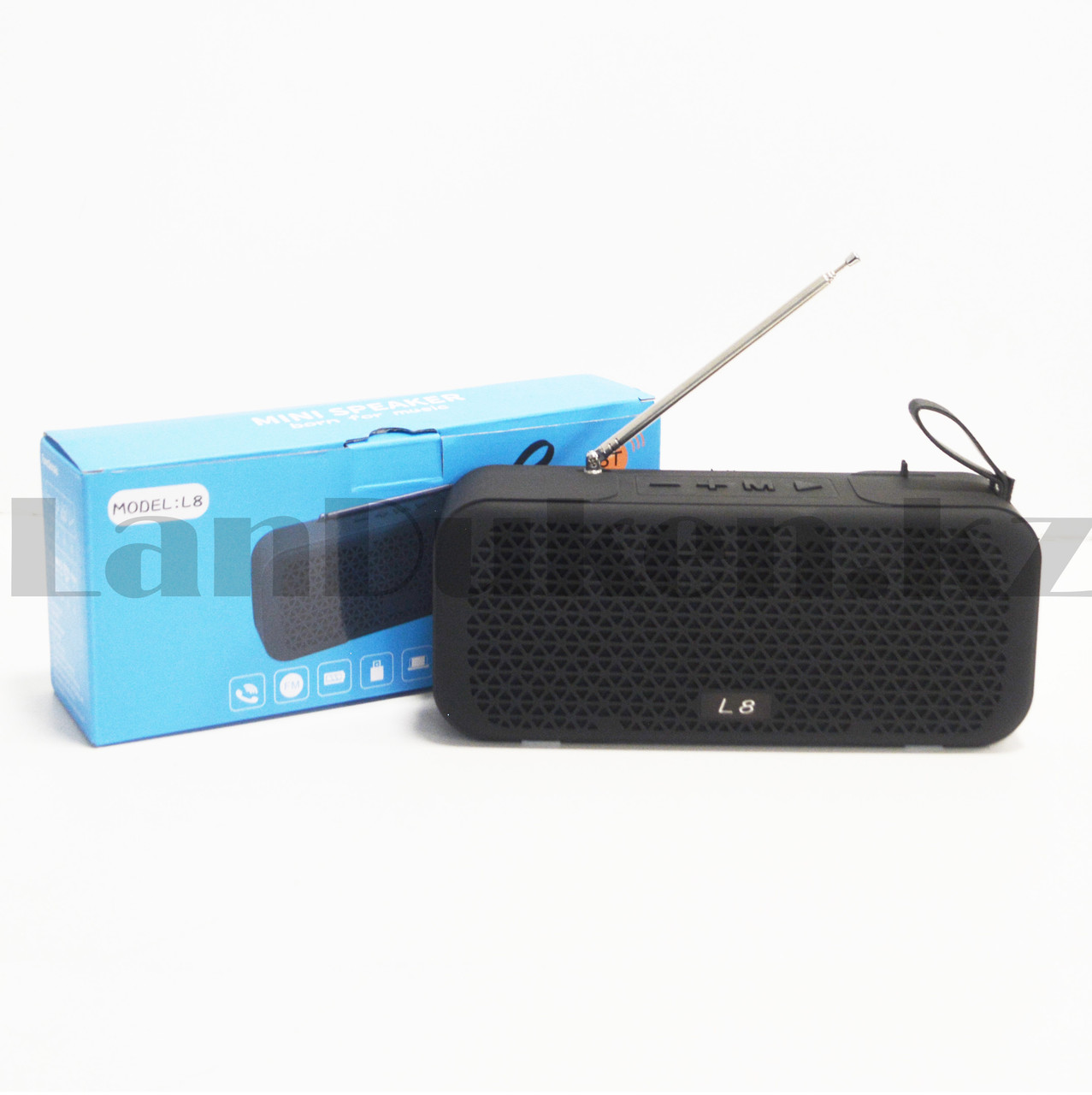 Колонка беспроводная стерео bluetooth-спикер с поддержкой FM-радио Mini speaker L8 черная