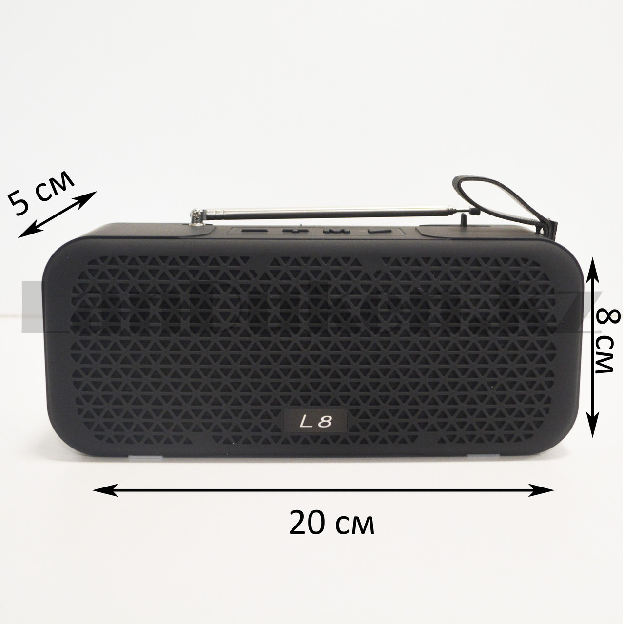 Колонка беспроводная стерео bluetooth-спикер с поддержкой FM-радио Mini speaker L8 черная - фото 2 - id-p98615302