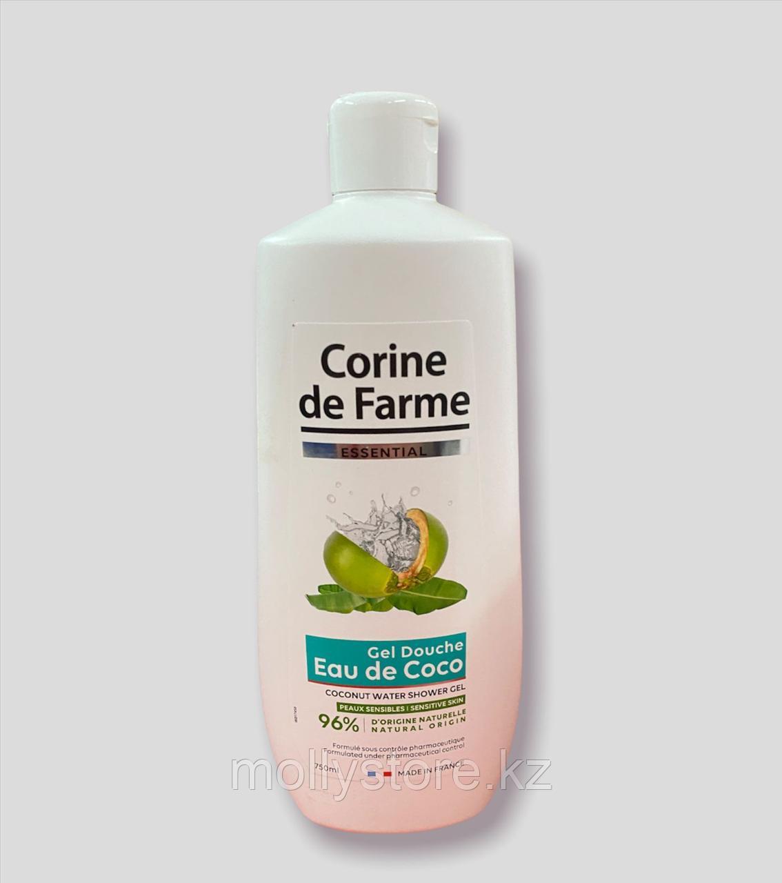 Гель для душа Corine de Farme  кокосовая вода  (750 мл)