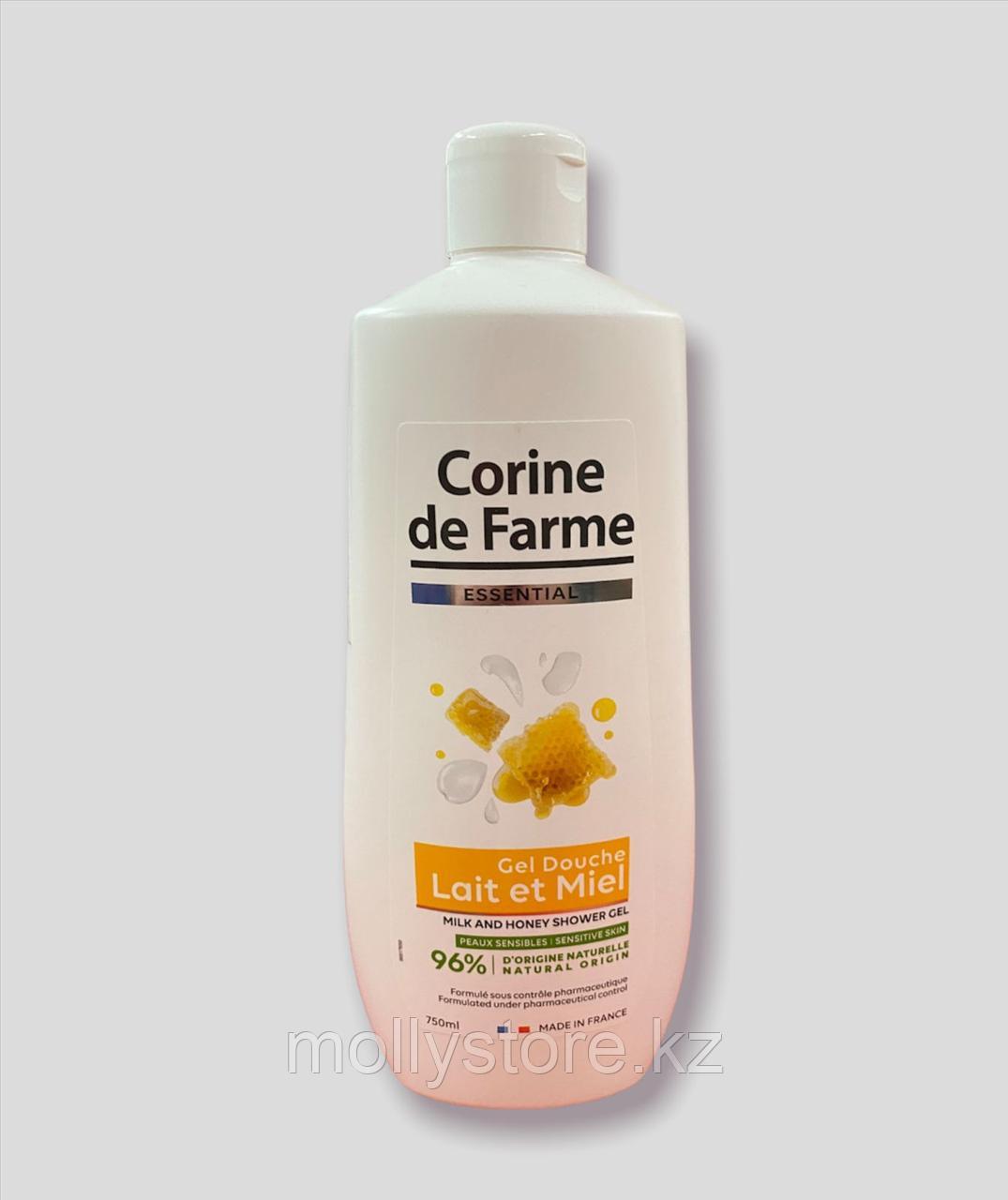 Гель для душа Corine de Farme  молоко и мед  (750 мл)