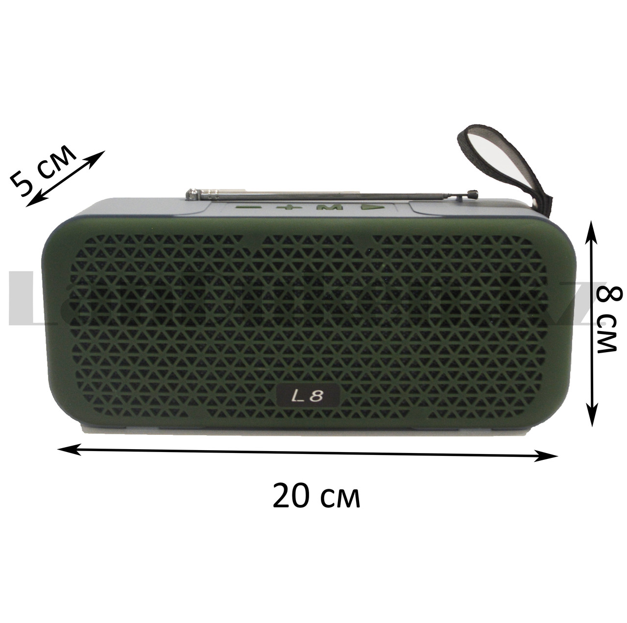 Колонка беспроводная стерео bluetooth-спикер с поддержкой FM-радио Mini speaker L8 зеленая - фото 2 - id-p98626050