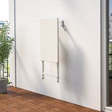 Стол, д/дома/улицы ТОРПАРЁ белый/складной 70x42 см ИКЕА, IKEA, фото 2