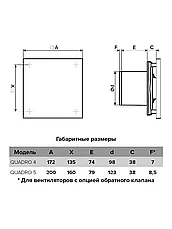 Вентилятор осевой вытяжной с обратным клапаном D125, фото 3