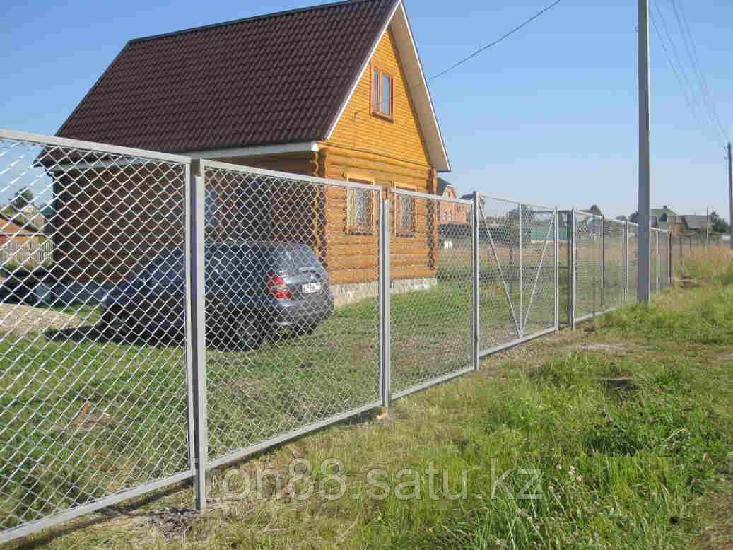 Забор сетка рабица - фото 1 - id-p98633573