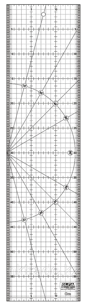 Линейка OLFA разметочная, метрическая, 150х600мм (OL-MQR-15X60)