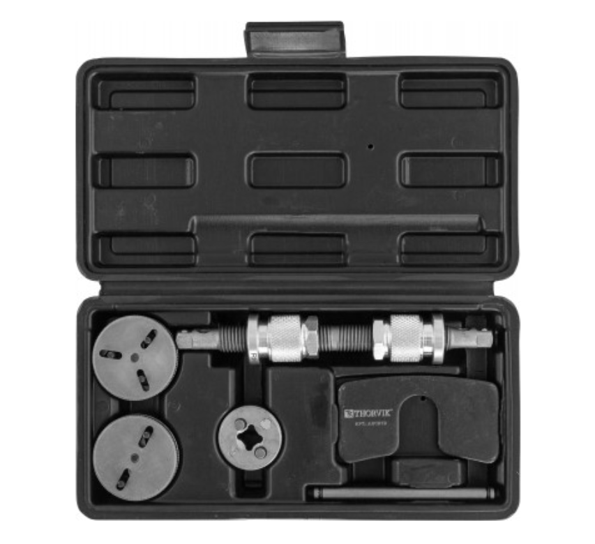 Приспособление для возврата поршней дисковых тормозных механизмов в наборе, 7 предметов ABCRT2