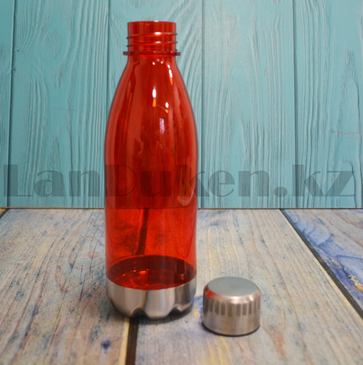Бутылочка пластиковая для напитков 700 мл красная - фото 7 - id-p98640135