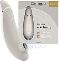 Бесконтактный клиторальный стимулятор Womanizer Premium 2 серый, фото 1