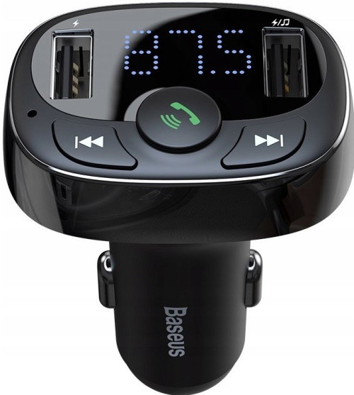 FM-модулятор Baseus T typed S-09 CCALL-TM01, Черный