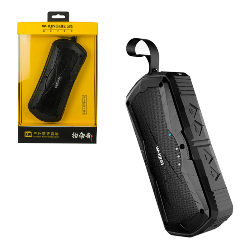Портативная акустическая система Bluetooth W-King S19, Black