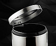 Урна металлическая с педалью 8 литров (хром) ведро, фото 6