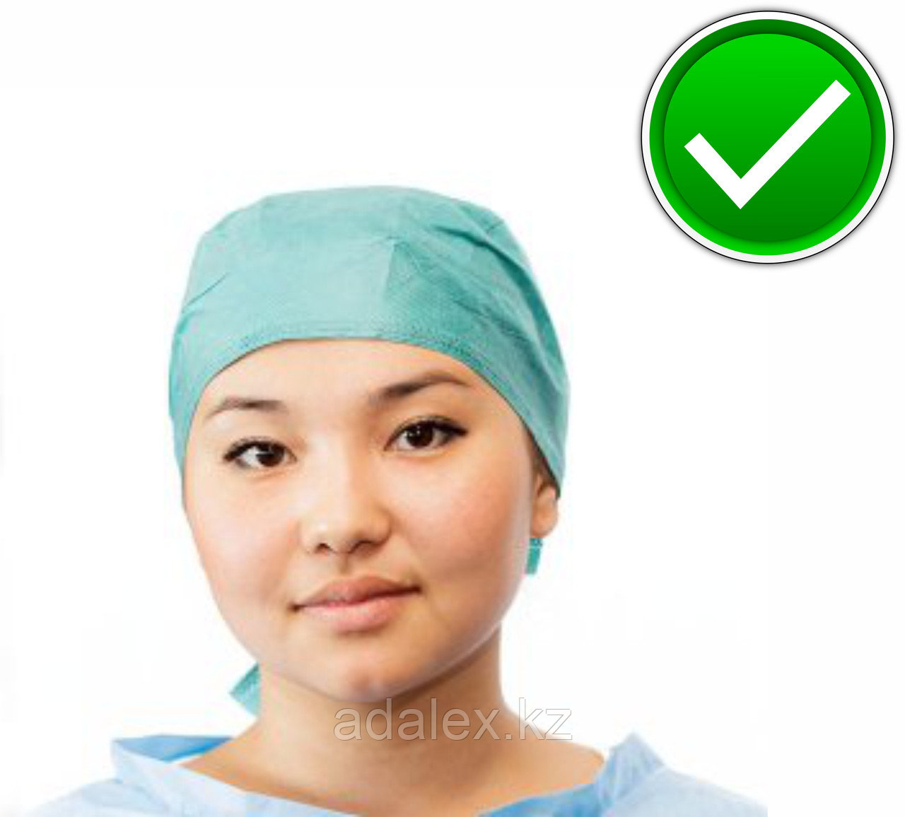 Бандана - шапочка медицинская (цвета: голубой, зеленый)
