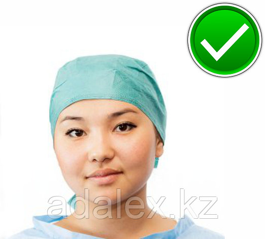 Бандана - шапочка медицинская (цвета: голубой, зеленый), фото 2