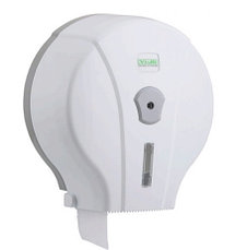 Диспенсер антивандальный для туалетной бумаги Джамбо Vialli пластиковый белый, фото 2