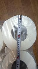 Туалетная бумага Джамбо двухслойная премиум класса на втулке 80 мм для диспенсеров Джамбо, фото 2