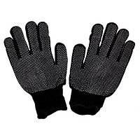 Перчатки рабочие синтетические ПВХ хозяйственные вязанные. В упаковке 12 пар