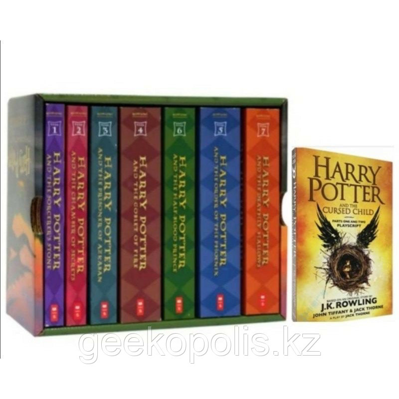 Harry Potter Box Set, Комплект из 7 книг "Гарри Поттер+Гарри Поттер и проклятое дитя" на английском языке