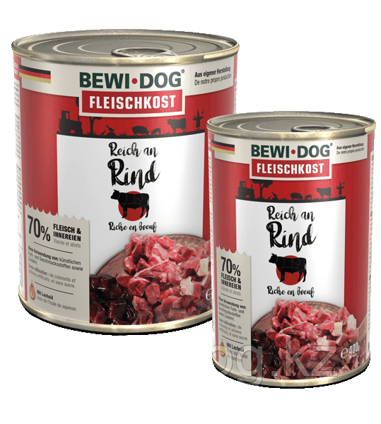 Bewi Dog rind 800г из говядины Консервы влажный корм для собак