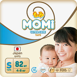 Подгузники детские MOMI Ultra Care Размер S (82 шт)