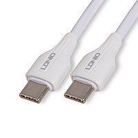Интерфейсный кабель LDNIO Type-C to Type-C LC122-C 2м 65W Белый 39835 Интерфейсный кабель LDNIO Type-C to Type-C LC122-C 2м 65W Белый