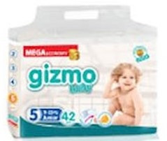 Подгузники детские Gizmo Baby 5 Junior 11-25 кг (42 шт)