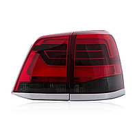 Задние фонари на Land Cruiser 200 2008-15 дизайн 2016 года (Красно-темный цвет)