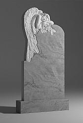 Памятник из мрамора Ангел с цветами