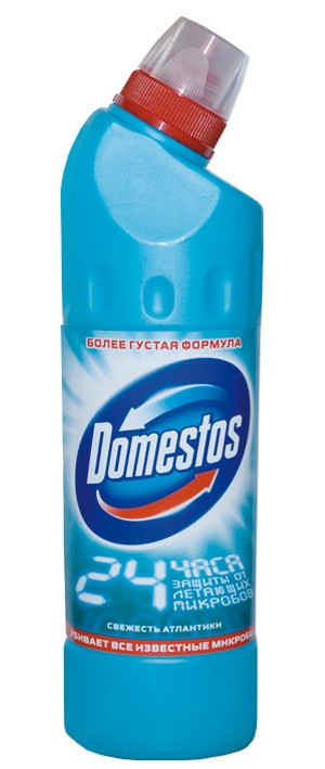Универсальный чистящий гель Domestos New Atlantic fresh 1000 ml (голубой)