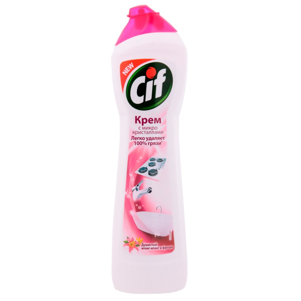 Универсальный чистящий крем CIF Розовая свежесть Cream 500 ml