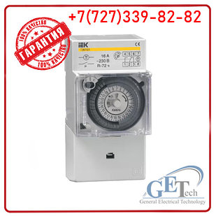 Таймер ТЭМ181 аналоговый 16А 230В на DIN-рейку IEK суточный