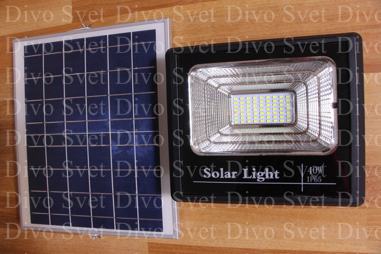 Прожектор солнечный HP-S01 40w. Светодиодные прожекторы на солнечных батареях 40вт, с аккумулятором и пультом. - фото 2 - id-p55025938