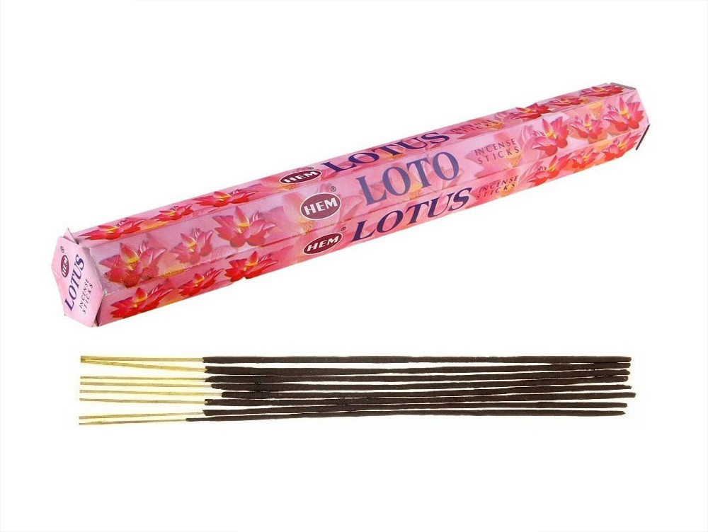 Благовония HEM Лотос (Lotus), аромапалочки 20 шт.