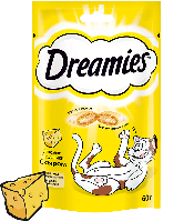 Лакомство для кошек Dreamies с сыром, 60 гр.