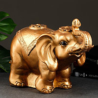 Копилка "Слон индийский" бронза, 23х42х39см