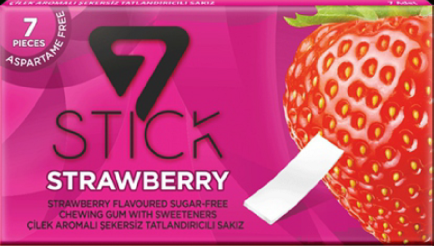 Жевательная резинка 7stick со вкусом Strawberry Клубника - фото 4 - id-p87428715