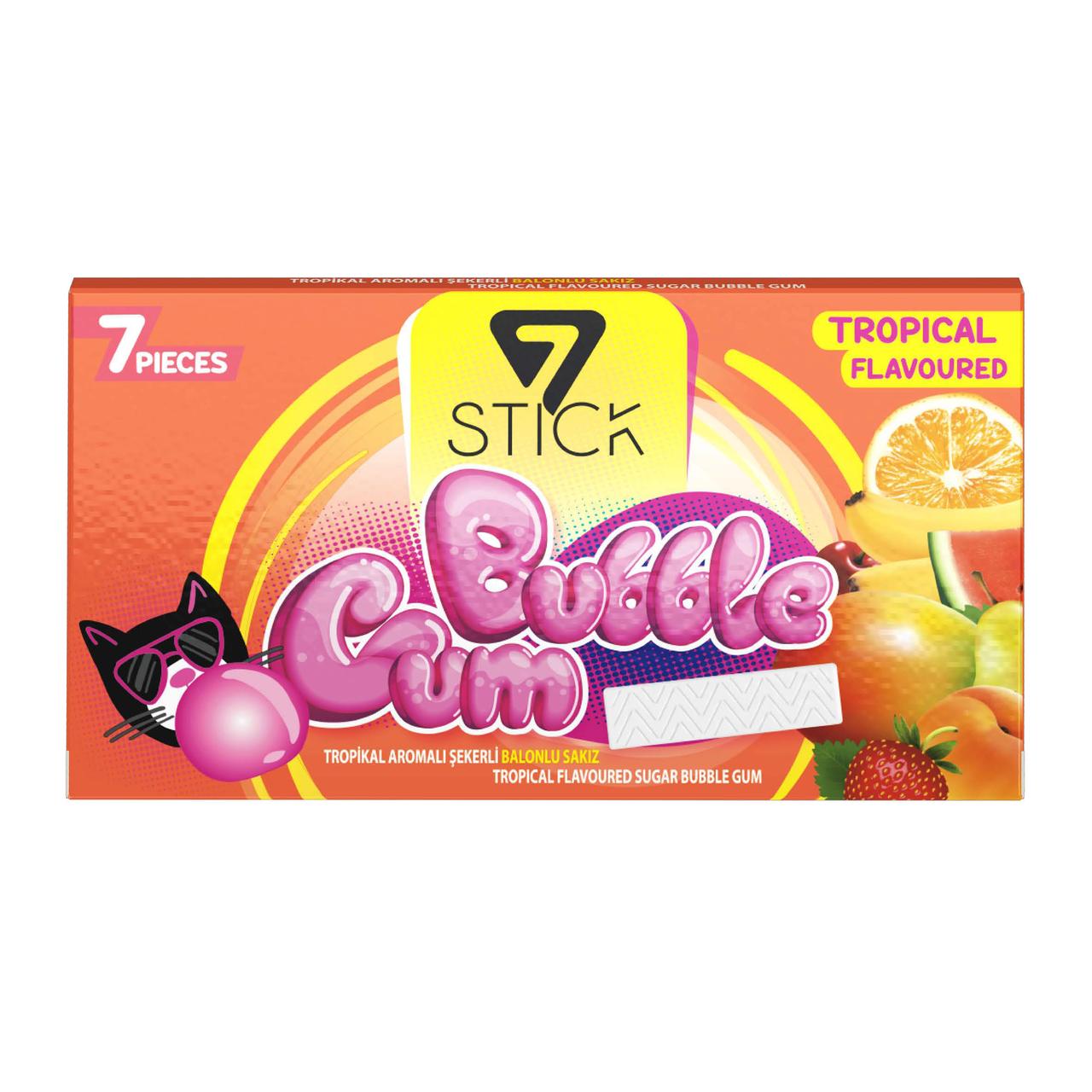 BUBBLE GUM 7STICK, со вкусом MIXED FRUIT-Фруктовый микс - фото 4 - id-p98702010