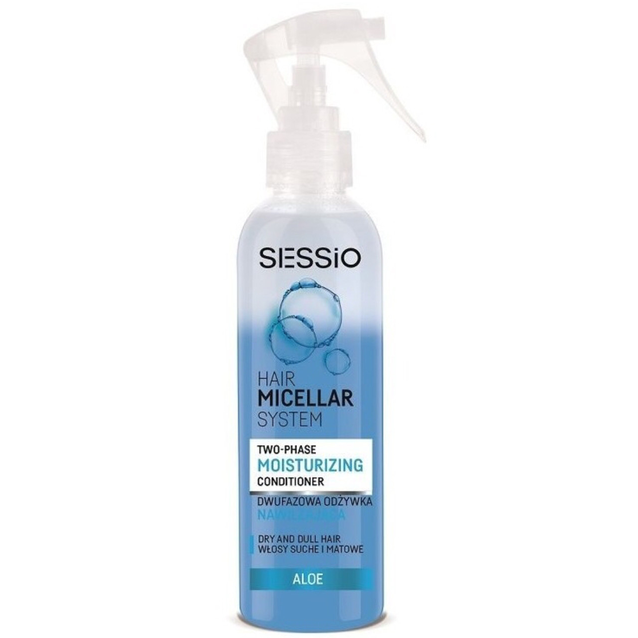 Двухфазный мицелярный кондиционер для сухих волос Sessio Professional Hair Micellar System, 200мл