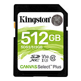 Kingston SDS2/512GB карта памяти SD 512GB Class 10 U1 V30 Canvas Select Plus, фото 3