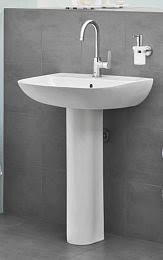 Раковина Подвесная Grohe Bau Ceramic 60х44 см с пьедисталом - фото 1 - id-p98702446