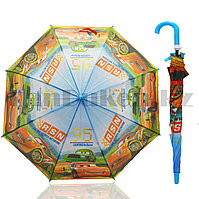 Зонт детский Тачки трость 68 сантиметров синий 01