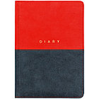 Ежедневник недатированный A5, 136л., кожзам, OfficeSpace "Duo", красно-синий, фото 2