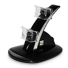 Зарядное устройство-подставка на 2 джойстика SWEI SWEI-2190 LED-подсветка Чёрный