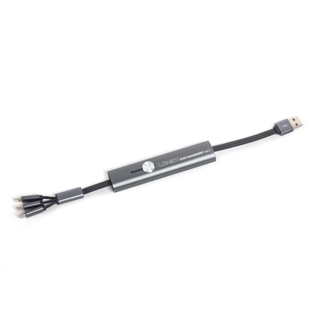 Интерфейсный кабель LDNIO 3 in 1 cable LC99 30cm Серый - фото 1 - id-p98708464