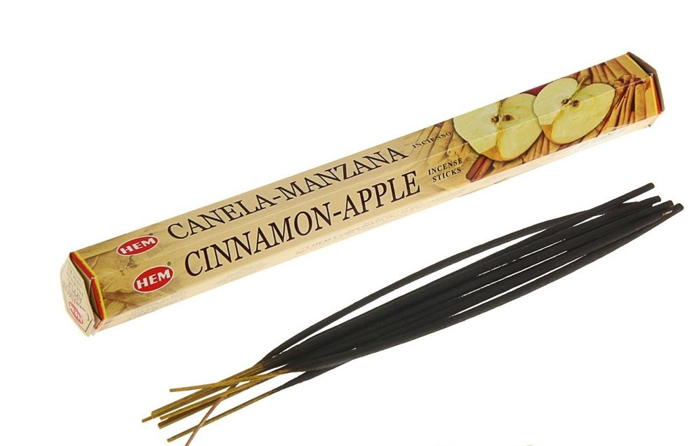 Благовония HEM Корица Яблоко (Cinnamon Apple), аромапалочки 20 шт.