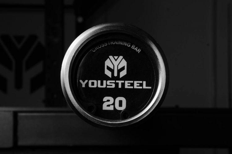 Гриф для штанги YouSteel XF-20 20кг чёрный - фото 2 - id-p98711714