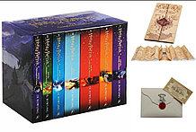Harry Potter Box Set, Комплект книг Гарри Поттер на английском языке+Письмо из Хогвартса+Карта Мародёров+Билет