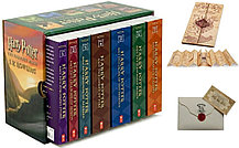 Harry Potter Box Set, Комплект книг Гарри Поттер на английском языке+Письмо из Хогвартса+Карта Мародёров+Билет