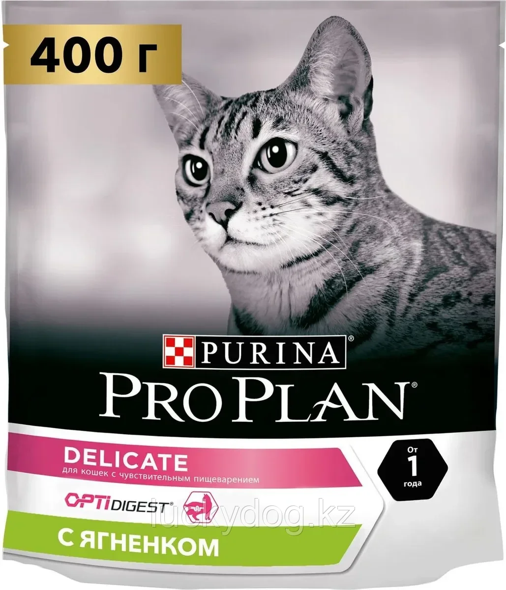 Pro Plan Delicate 400г Ягненок Сухой корм для взрослых кошек привередливых в еде