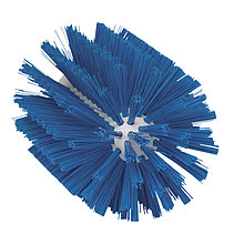 Щетка-ерш для очистки труб, гибкая ручка, Ø63 мм, жёсткий ворс, синий цвет